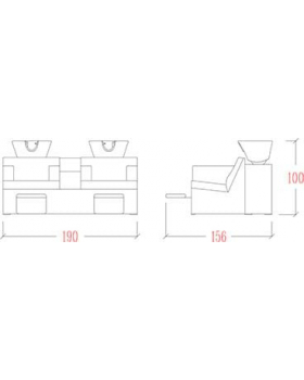Мойка парикмахерская "Galaxy + Relax &eacute;lectrique"