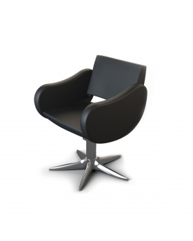 Кресло парикмахерское "Fifties Black P"