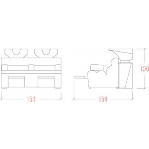 Мойка парикмахерская "NAPOLEONE RELAX"